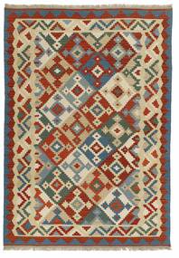  Oriental Kilim Rug 169X246 Dark Red/Dark Green Wool, Persia/Iran