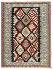 Tappeto Kilim 176X231 Verde/Nero (Lana, Persia/Iran)