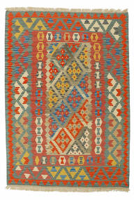  Kilim Tapete 165X235 Persa Lã Vermelho Escuro/Verde Escuro