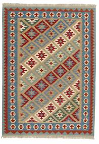 Tappeto Kilim 150X201 Rosso Scuro/Marrone (Lana, Persia/Iran)