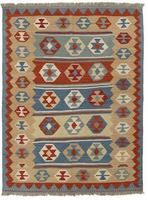 Tapete Oriental Kilim 150X198 Castanho/Vermelho Escuro (Lã, Pérsia/Irão)