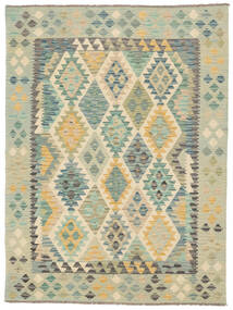 Tapete Kilim Afegão Old Style 153X203 Verde/Amarelo Escuro (Lã, Afeganistão)