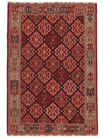 Dywan Kilim Golbarjasta 207X302 Ciemnoczerwony/Brunatny (Wełna, Afganistan)