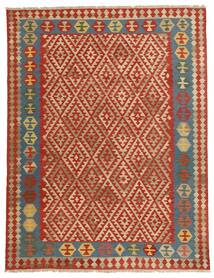 266X344 Kilim Matot Matto Itämainen Tummanpunainen/Oranssi Isot (Villa, Persia/Iran)