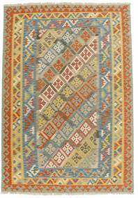  Persischer Kilim Teppich 204X296 Grün/Orange