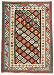 209X292 Kilim Teppich Orientalischer Dunkelrot/Grün (Wolle, Persien/Iran)