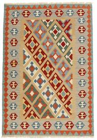  Persisk Kilim Matta 166X241 Orange/Mörkröd