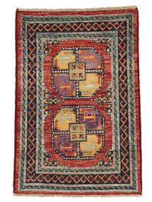 56X90 Tappeto Ziegler Orientale Rosso Scuro/Nero (Lana, Afghanistan) Carpetvista