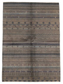 169X238 Modern Afghan Fine Rug Modern Brown/Black (Wool, Afghanistan) Carpetvista