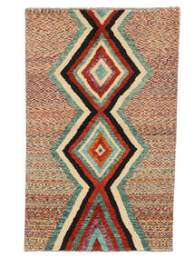 Moroccan Berber - Afghanistan Matto 117X187 Ruskea/Tummanpunainen Villa, Afganistan Carpetvista