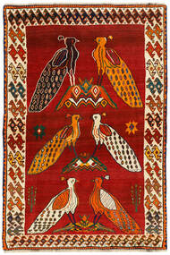 Tappeto Persiano Qashqai 111X160 Rosso Scuro/Nero (Lana, Persia/Iran)