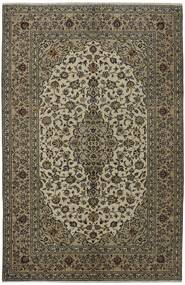  Persan Kashan Covor 197X301 Negru/Maro