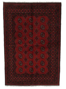  126X182 Afghan Fine Rug Black Afghanistan Carpetvista