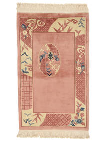  Orientalischer China 90 Line Teppich 91X152 Braun/Dunkelrot Wolle, China Carpetvista