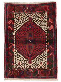  Persian Hamadan Rug 110X155 Black/Dark Red Carpetvista