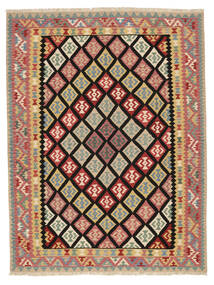  Kilim Qashqai Rug 296X388 Persian Orange/Black Large Carpetvista