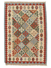 124X180 Tappeto Kilim Ghashghai Orientale Marrone/Arancione (Persia/Iran) Carpetvista