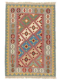  Perzsa Kilim Qashqai Szőnyeg 126X183 Narancssárga/Sötét Sárga Carpetvista