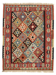  Kilim Kaszkaj Dywan 155X200 Perski Ciemnoczerwony/Brunatny Mały Carpetvista