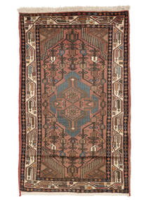  Hamadan Vloerkleed 78X128 Perzisch Wol Bruin/Zwart Klein Carpetvista