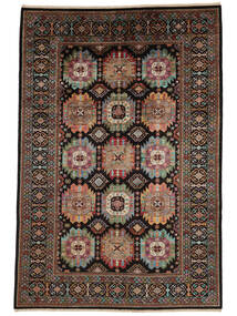  204X300 Ziegler Ariana Tæppe Sort/Mørkerød Afghanistan Carpetvista