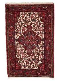  Hamadan Rug 78X123 Persian Wool Black/Dark Red Small Carpetvista