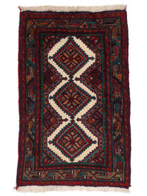  Persian Asadabad Rug 75X122 Black/Dark Red (Wool, Persia/Iran)