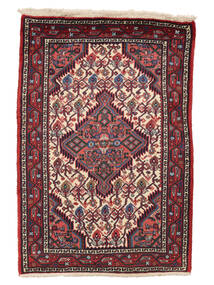  Persian Hamadan Rug 77X110 Black/Dark Red (Wool, Persia/Iran)