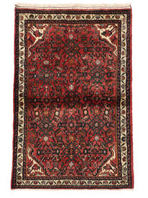  107X160 Hosseinabad Covor Negru/Dark Red Persia/Iran
 Carpetvista