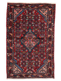  115X161 Hamadan Covor Negru/Dark Red Persia/Iran
 Carpetvista