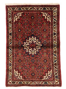  Persian Hosseinabad Rug 100X150 Black/Dark Red Carpetvista