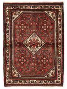  Persian Hosseinabad Rug 117X157 Black/Dark Red (Wool, Persia/Iran)