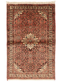 97X150 Hosseinabad Fine Teppe Orientalsk Brun/Svart (Ull, Persia/Iran) Carpetvista