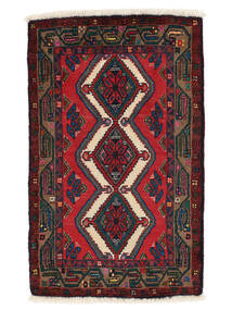  Asadabad Rug 75X120 Persian Wool Black/Dark Red Small Carpetvista