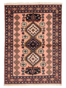 101X141 Ardebil Teppich Orientalischer Schwarz/Dunkelrot (Wolle, Persien/Iran) Carpetvista