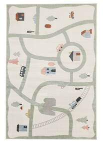  Washable Kids Rug 100X160 Road Map White/Multicolor Small