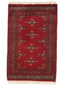  Pakistan Bukara 2Ply Tappeto 63X96 Di Lana Rosso Scuro/Nero Piccolo Carpetvista