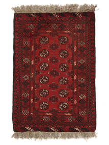  79X118 Afghan Fine Covor Negru/Dark Red Afganistan
 Carpetvista