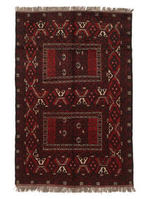 155X236 Dywan Orientalny Afgan Hatchlou Czarny/Brunatny (Wełna, Afganistan) Carpetvista