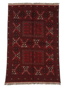 Afghan Hatchlou Vloerkleed 152X235 Zwart/Donkerrood Wol, Afghanistan Carpetvista