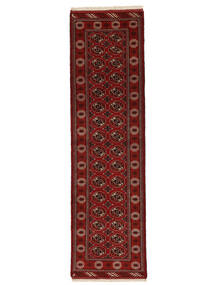  Persian Turkaman Rug 80X291 Dark Red/Black Carpetvista