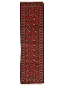  Turkaman Tappeto 85X287 Persiano Di Lana Rosso Scuro/Nero Piccolo Carpetvista