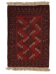 79X120 Afghan Fine Tæppe Orientalsk Sort/Mørkerød (Uld, Afghanistan) Carpetvista