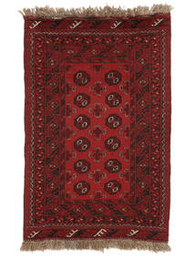  Orientalsk Afghan Fine Teppe 77X116 Svart/Mørk Rød Ull, Afghanistan Carpetvista