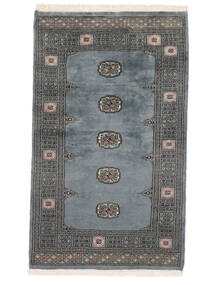 Tappeto Orientale Pakistan Bukara 2Ply 95X158 Grigio Scuro/Nero (Lana, Pakistan)