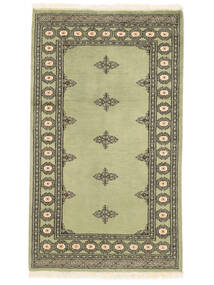 Tappeto Orientale Pakistan Bukara 2Ply 94X162 Giallo Scuro/Verde Scuro (Lana, Pakistan)