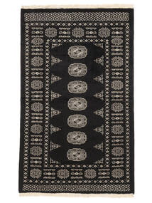 93X150 Pakistan Bokhara 2Ply Rug Oriental Black/Brown (Wool, Pakistan) Carpetvista