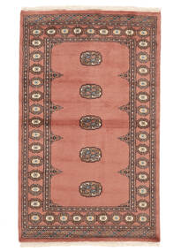 94X154 Dywan Orientalny Pakistański Bucharski 2Ply Czerwony/Brunatny (Wełna, Pakistan ) Carpetvista