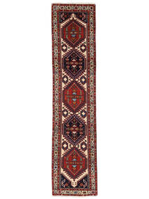 73X305 Tapete Ardabil Fine Oriental Passadeira Preto/Vermelho Escuro (Lã, Pérsia/Irão) Carpetvista
