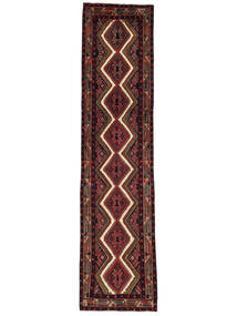 78X312 絨毯 オリエンタル アサダバード 廊下 カーペット ブラック/ダークレッド (ウール, ペルシャ/イラン) Carpetvista